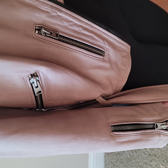 Authentic ALLSAINTS leather jacket, size 10 - Picture 6 of 9